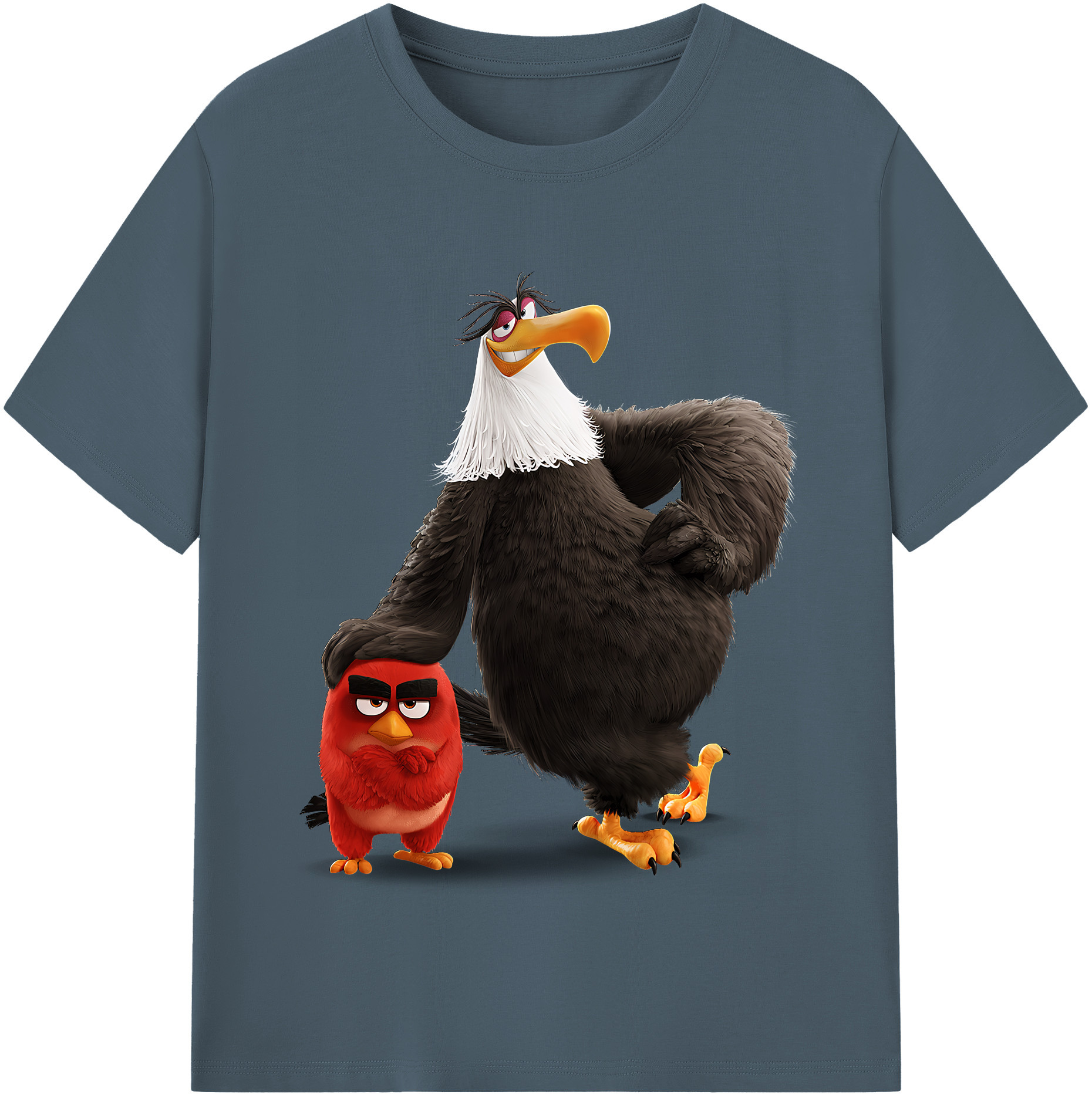 （画像用） Angry Birds アングリーバード 綿100％半袖Tシャツ（フロントプリント）